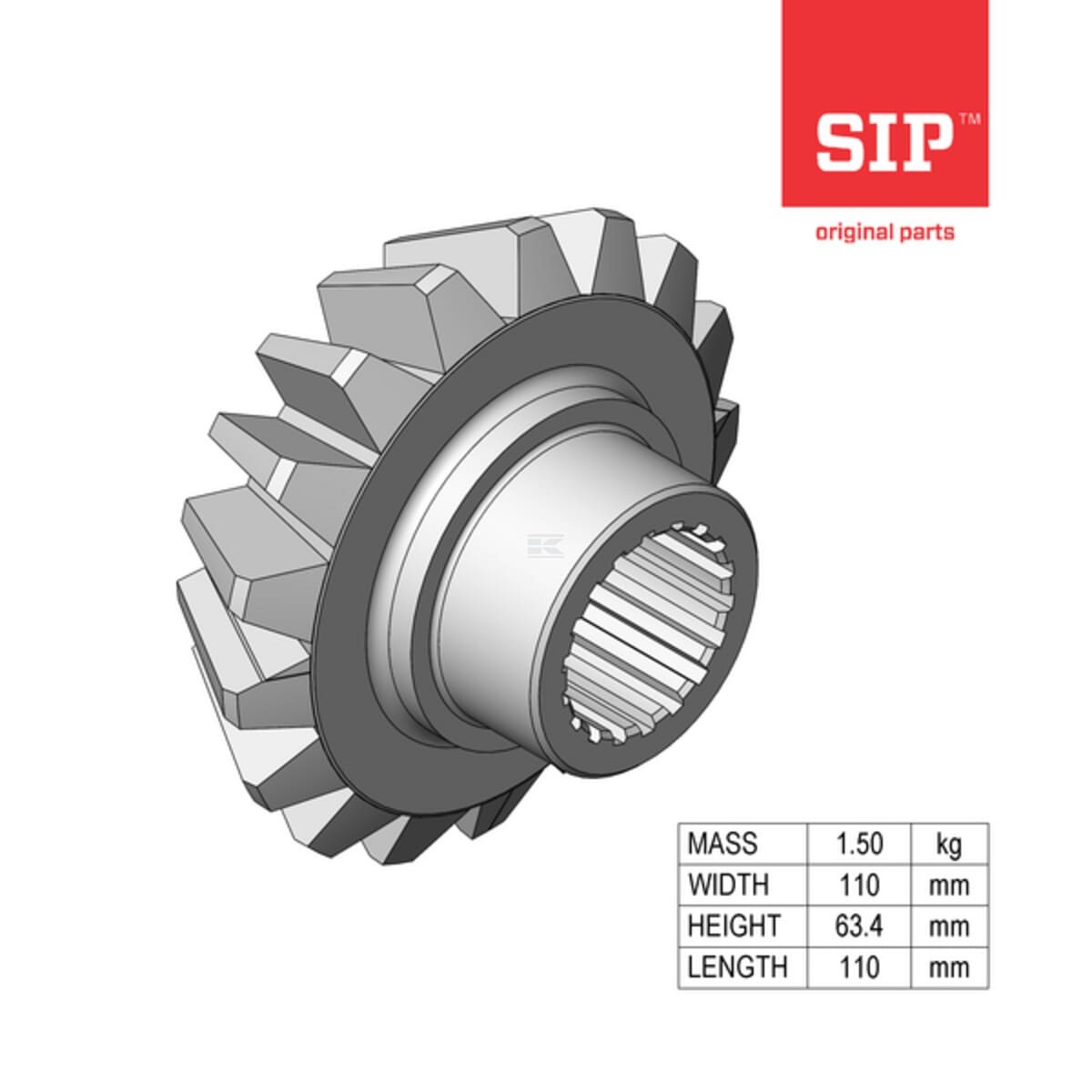Зъбно колело 110 мм SIP.SI KS-1038643